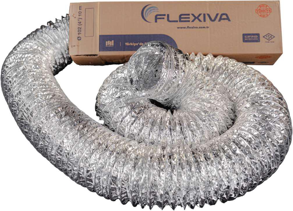 مجاري هواء مرنة غير معزولة Uninsulated Flexible